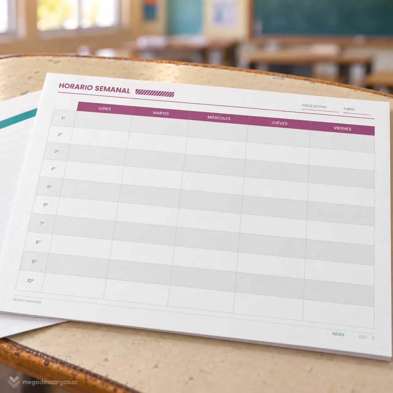 Planificador Docente 2027 · Pack Primaria y Secundaria — imagen 3 de 5