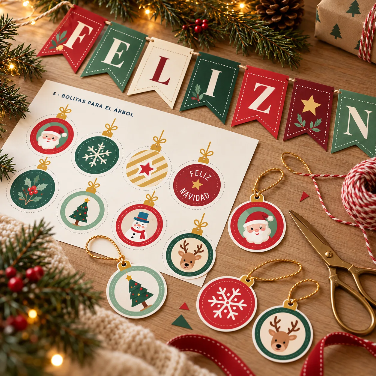 Kit imprimible de Navidad clásico | 8 piezas — imagen 2 de 5