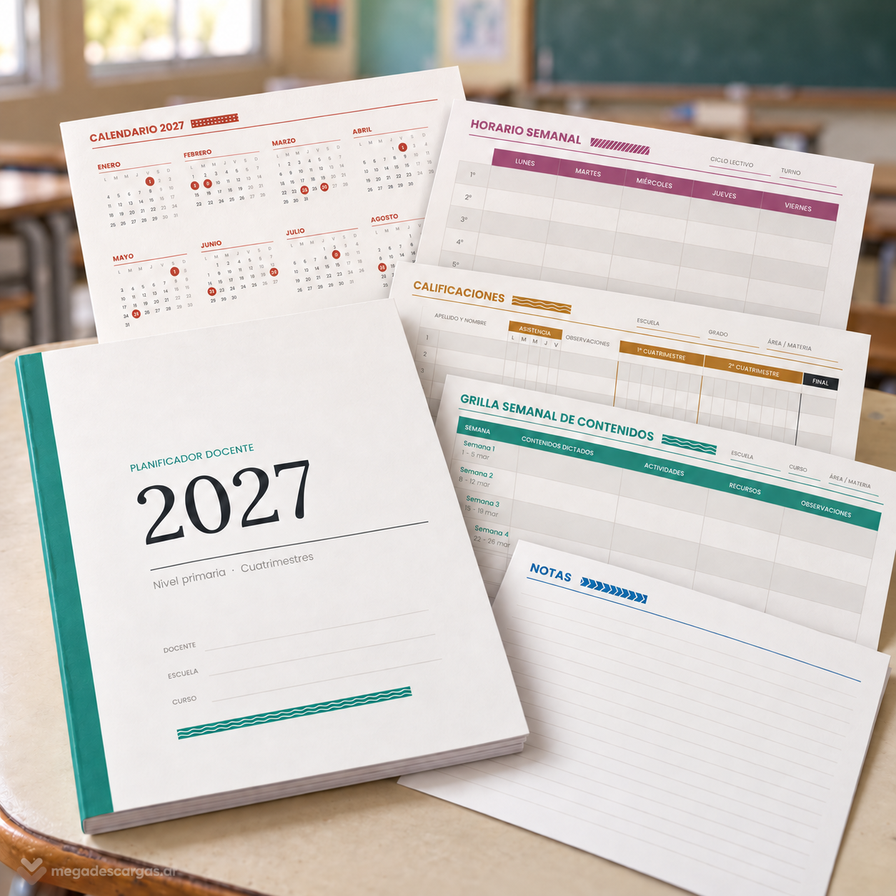 Planificador Docente 2027 · Pack Primaria y Secundaria